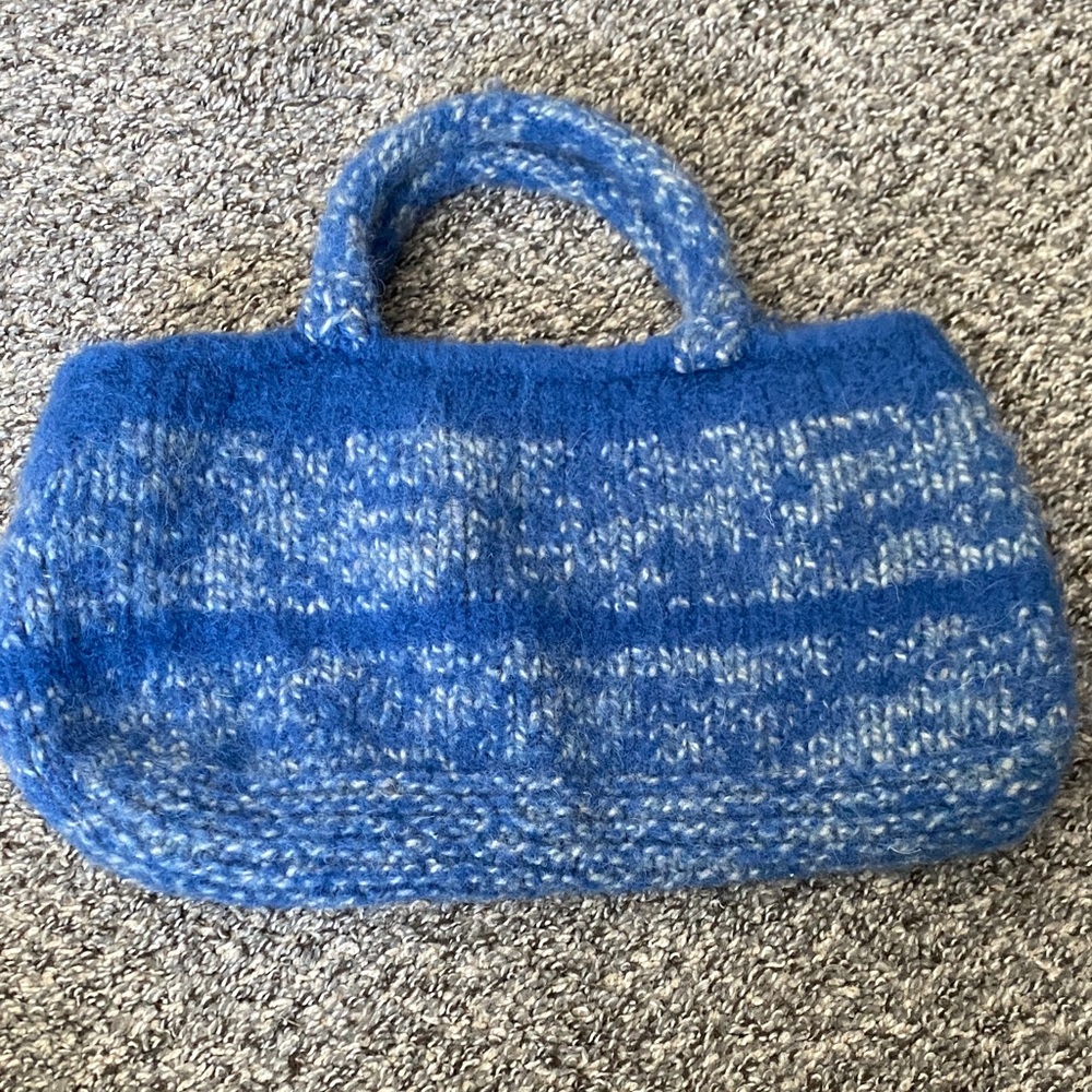 unique hand knit bag